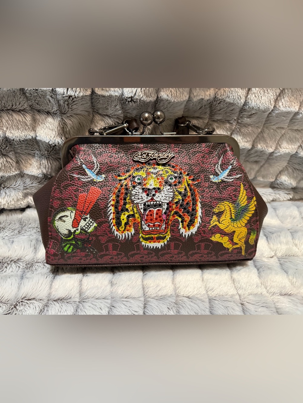 Ed Hardy Tiger Graphic Bag